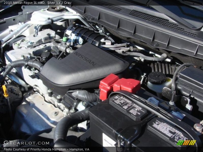 Silver Ice / Gray 2010 Nissan Rogue SL AWD