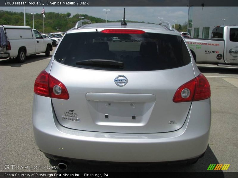 Silver Ice Metallic / Black 2008 Nissan Rogue SL