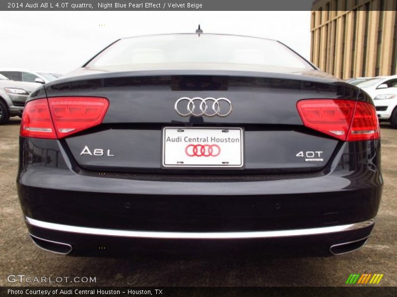 Night Blue Pearl Effect / Velvet Beige 2014 Audi A8 L 4.0T quattro