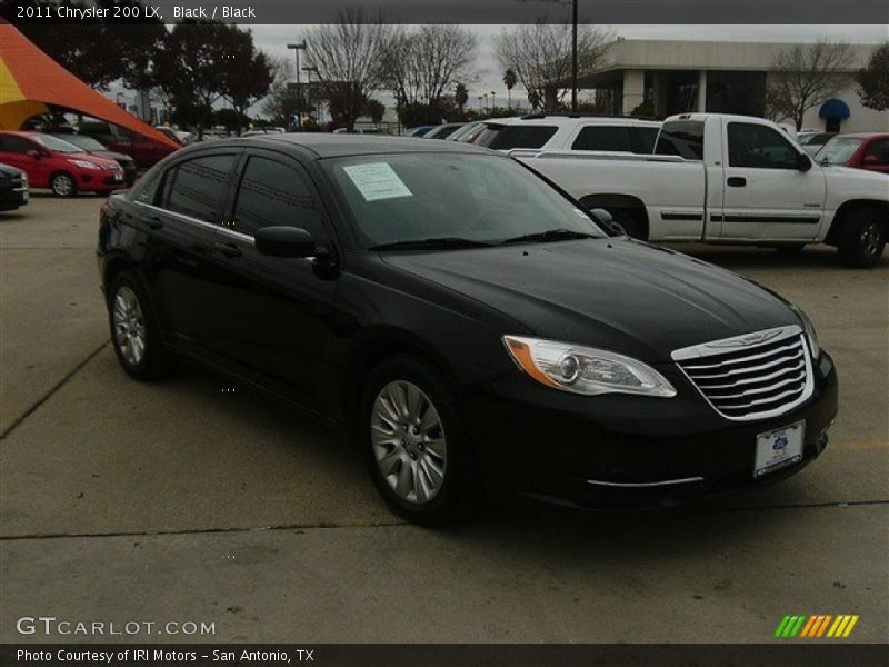 Black / Black 2011 Chrysler 200 LX
