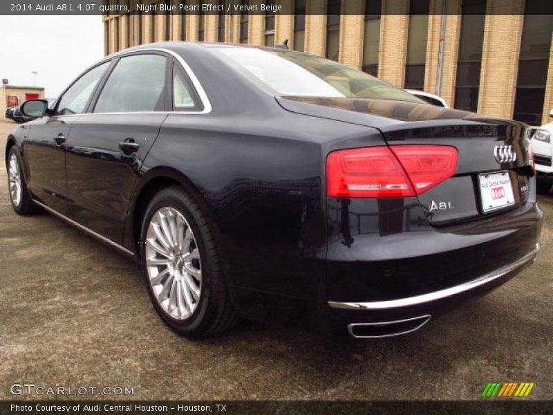 Night Blue Pearl Effect / Velvet Beige 2014 Audi A8 L 4.0T quattro