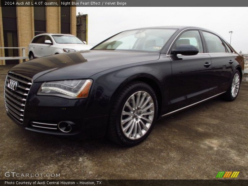 Night Blue Pearl Effect / Velvet Beige 2014 Audi A8 L 4.0T quattro