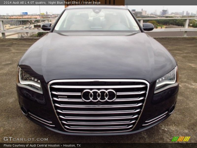 Night Blue Pearl Effect / Velvet Beige 2014 Audi A8 L 4.0T quattro