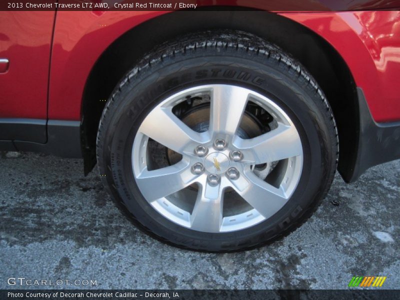 Crystal Red Tintcoat / Ebony 2013 Chevrolet Traverse LTZ AWD