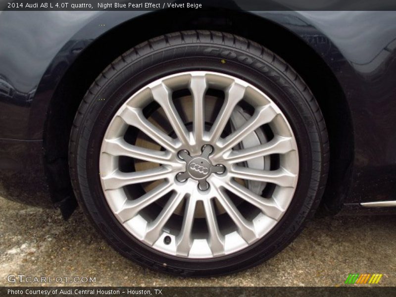 Night Blue Pearl Effect / Velvet Beige 2014 Audi A8 L 4.0T quattro