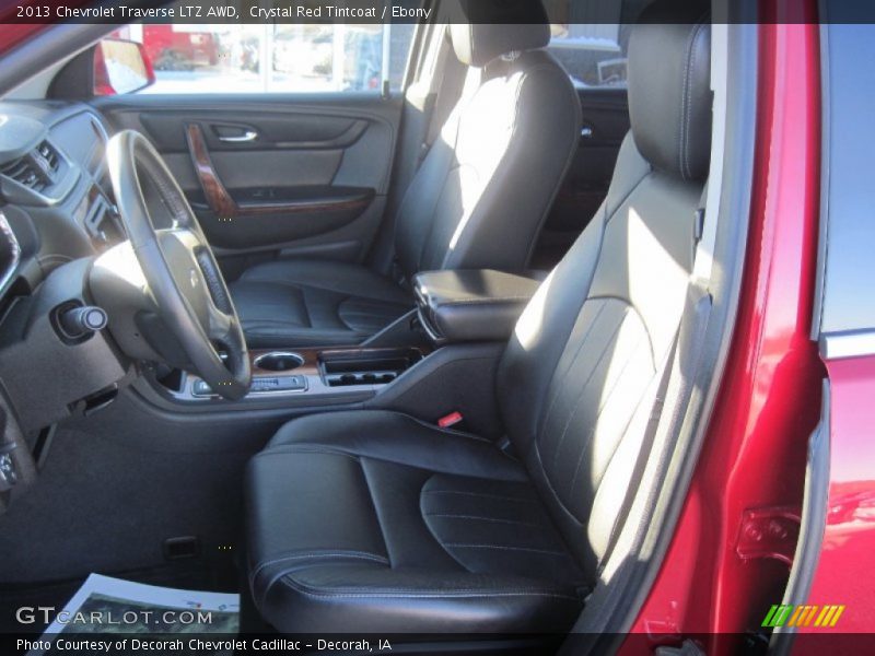 Crystal Red Tintcoat / Ebony 2013 Chevrolet Traverse LTZ AWD