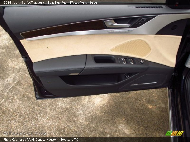 Night Blue Pearl Effect / Velvet Beige 2014 Audi A8 L 4.0T quattro