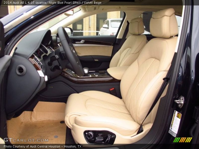 Night Blue Pearl Effect / Velvet Beige 2014 Audi A8 L 4.0T quattro