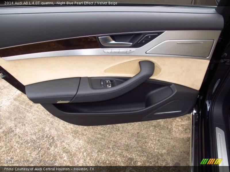 Night Blue Pearl Effect / Velvet Beige 2014 Audi A8 L 4.0T quattro