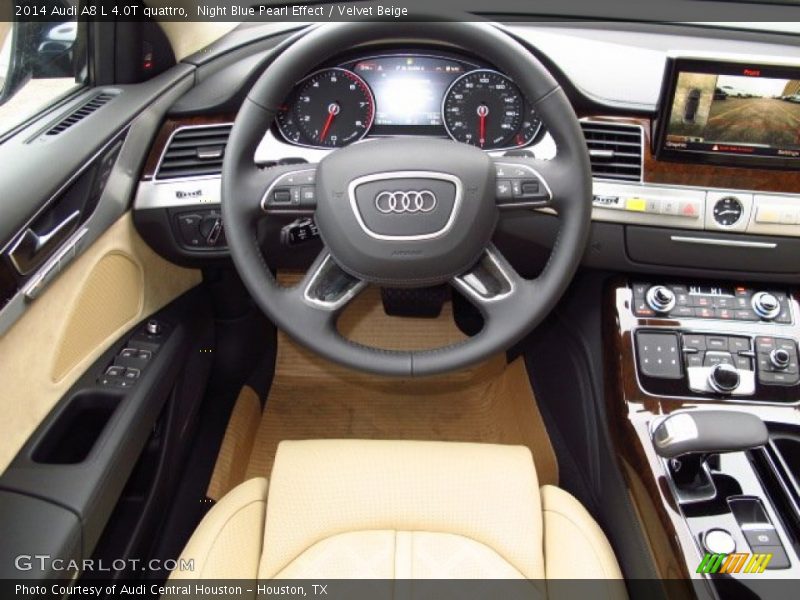 Night Blue Pearl Effect / Velvet Beige 2014 Audi A8 L 4.0T quattro