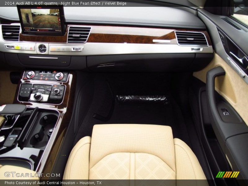 Night Blue Pearl Effect / Velvet Beige 2014 Audi A8 L 4.0T quattro