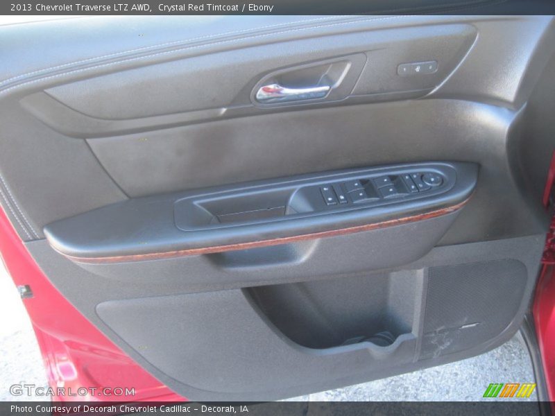 Crystal Red Tintcoat / Ebony 2013 Chevrolet Traverse LTZ AWD