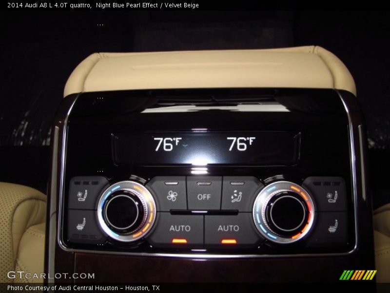 Night Blue Pearl Effect / Velvet Beige 2014 Audi A8 L 4.0T quattro