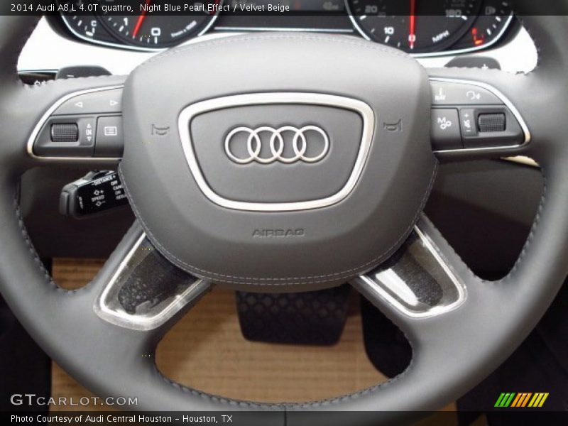 Night Blue Pearl Effect / Velvet Beige 2014 Audi A8 L 4.0T quattro