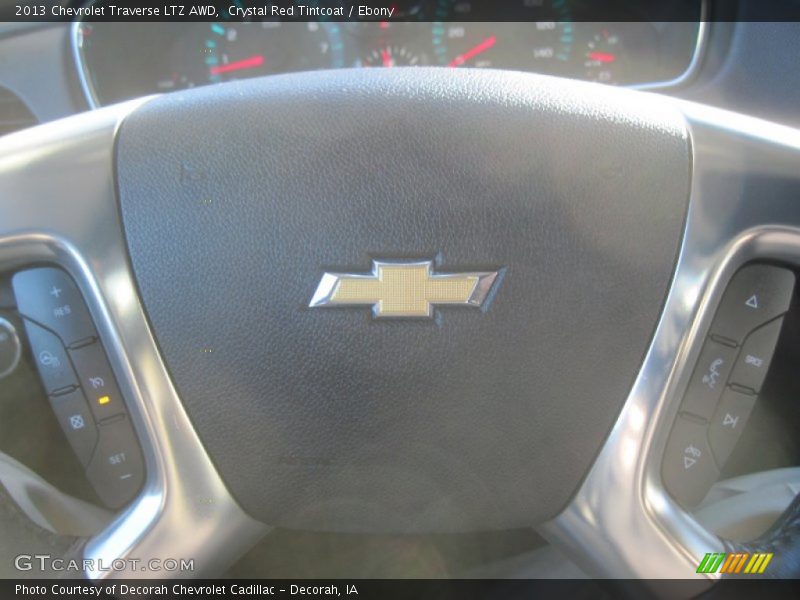 Crystal Red Tintcoat / Ebony 2013 Chevrolet Traverse LTZ AWD