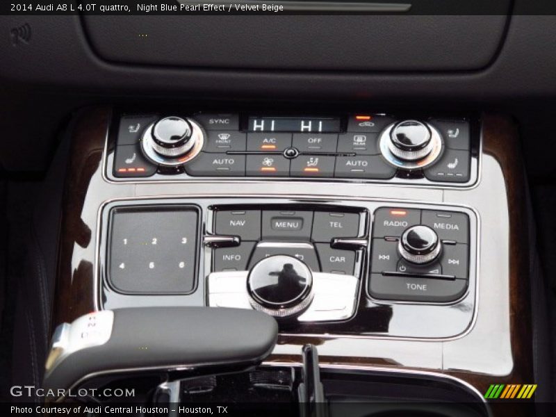 Night Blue Pearl Effect / Velvet Beige 2014 Audi A8 L 4.0T quattro