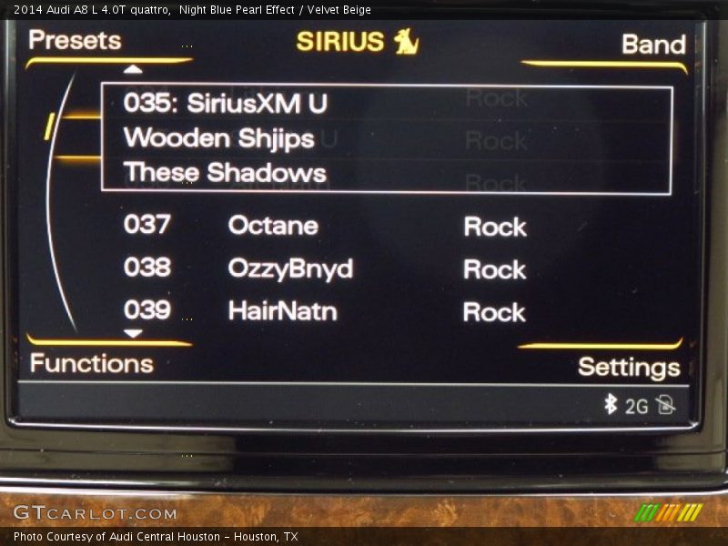 Night Blue Pearl Effect / Velvet Beige 2014 Audi A8 L 4.0T quattro