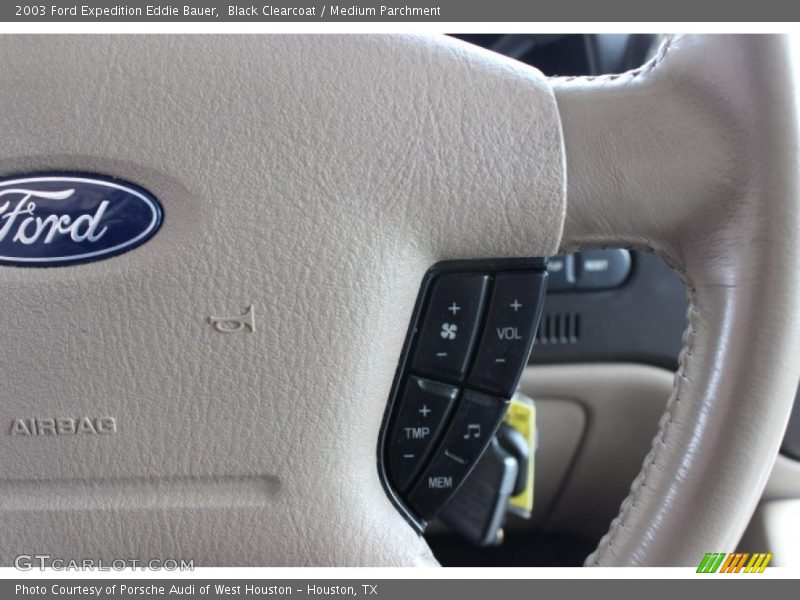 Black Clearcoat / Medium Parchment 2003 Ford Expedition Eddie Bauer