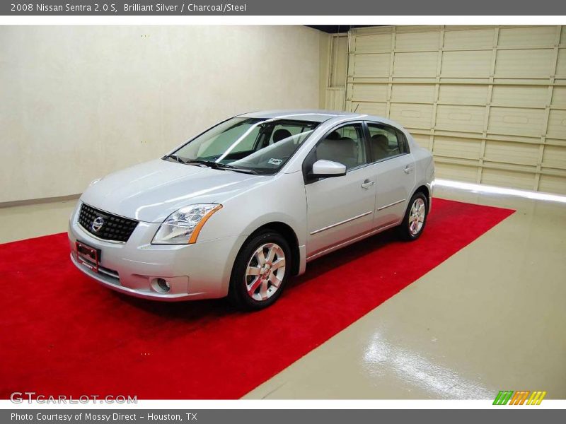 Brilliant Silver / Charcoal/Steel 2008 Nissan Sentra 2.0 S