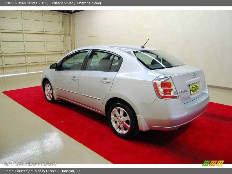 Brilliant Silver / Charcoal/Steel 2008 Nissan Sentra 2.0 S