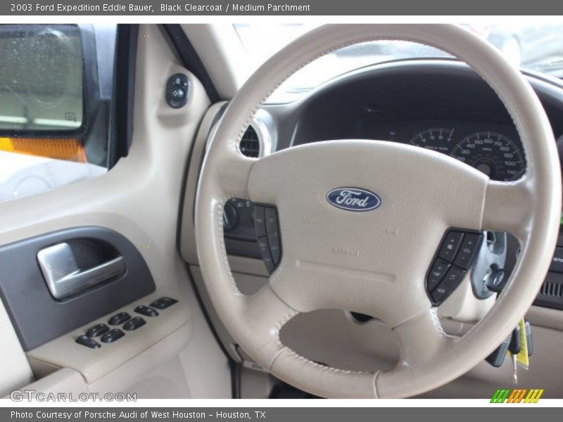 Black Clearcoat / Medium Parchment 2003 Ford Expedition Eddie Bauer