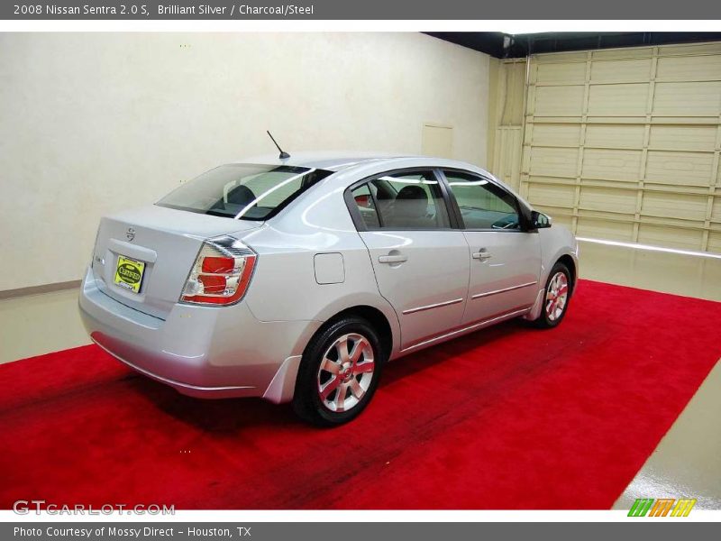 Brilliant Silver / Charcoal/Steel 2008 Nissan Sentra 2.0 S