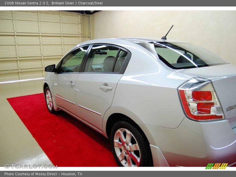 Brilliant Silver / Charcoal/Steel 2008 Nissan Sentra 2.0 S