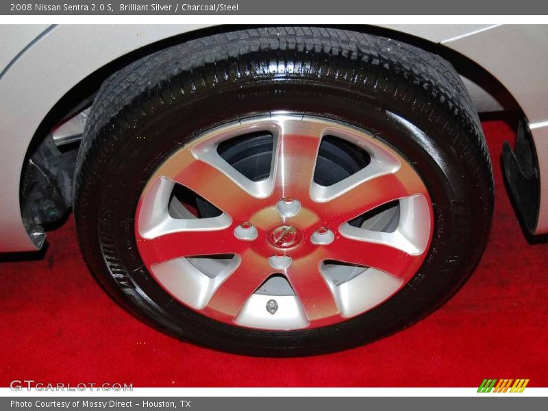 Brilliant Silver / Charcoal/Steel 2008 Nissan Sentra 2.0 S