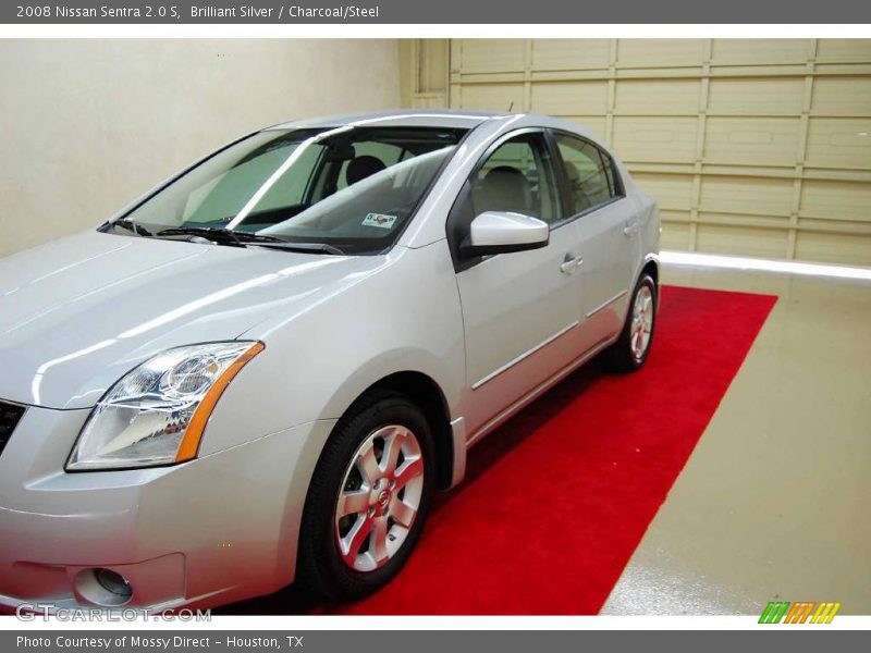 Brilliant Silver / Charcoal/Steel 2008 Nissan Sentra 2.0 S