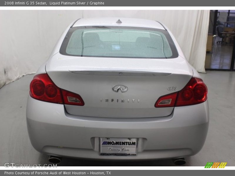 Liquid Platinum Silver / Graphite 2008 Infiniti G 35 Sedan