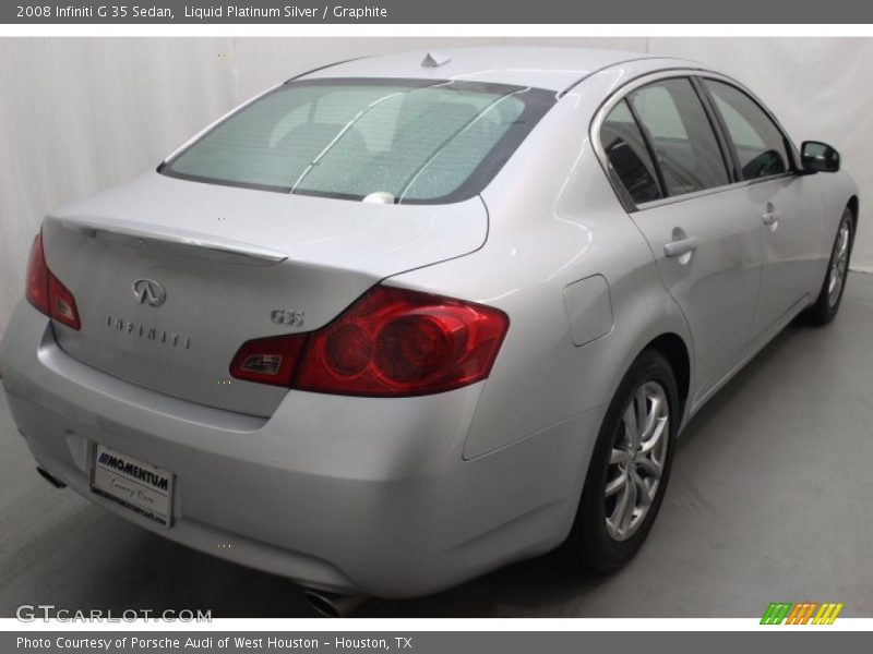 Liquid Platinum Silver / Graphite 2008 Infiniti G 35 Sedan