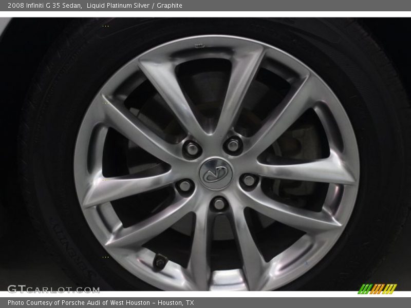 Liquid Platinum Silver / Graphite 2008 Infiniti G 35 Sedan