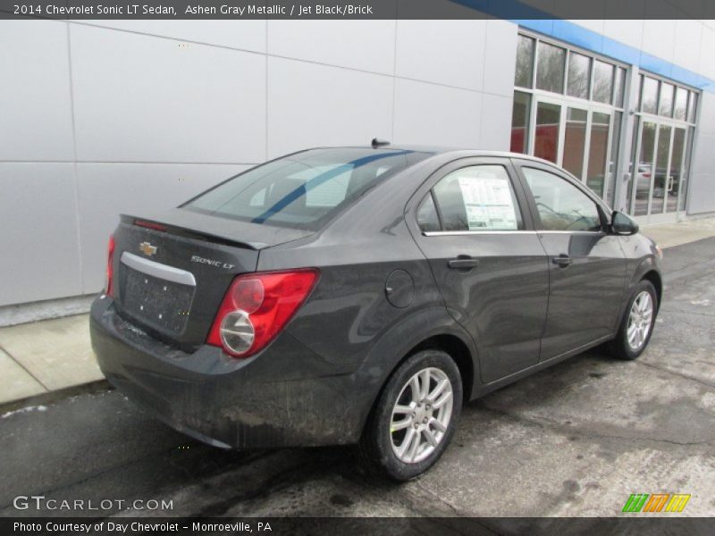 Ashen Gray Metallic / Jet Black/Brick 2014 Chevrolet Sonic LT Sedan