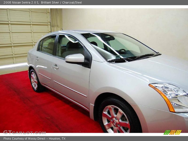 Brilliant Silver / Charcoal/Steel 2008 Nissan Sentra 2.0 S