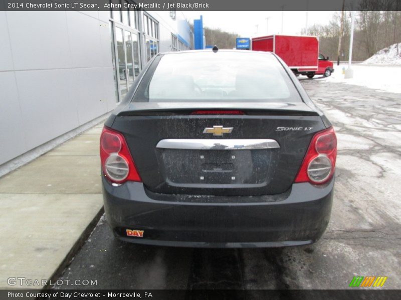 Ashen Gray Metallic / Jet Black/Brick 2014 Chevrolet Sonic LT Sedan