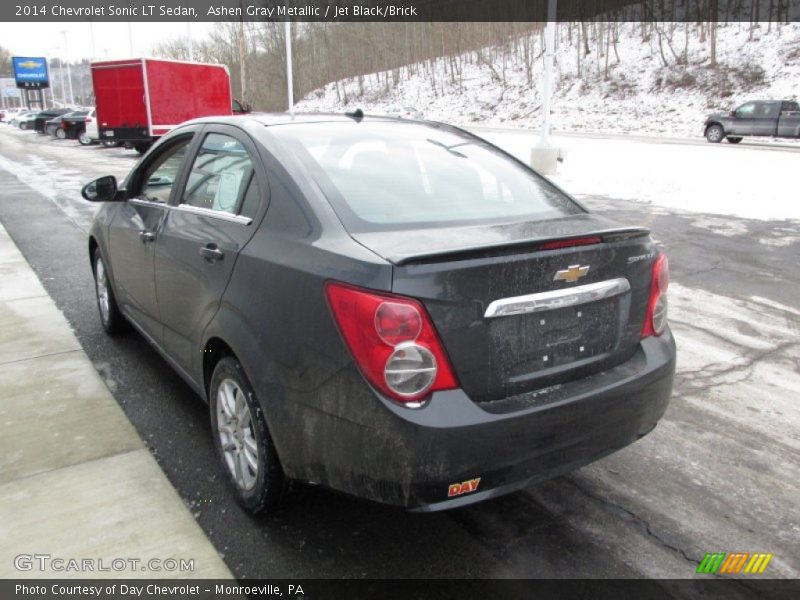 Ashen Gray Metallic / Jet Black/Brick 2014 Chevrolet Sonic LT Sedan