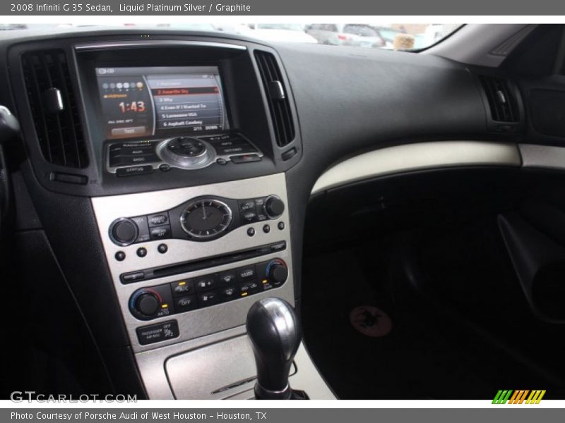Liquid Platinum Silver / Graphite 2008 Infiniti G 35 Sedan