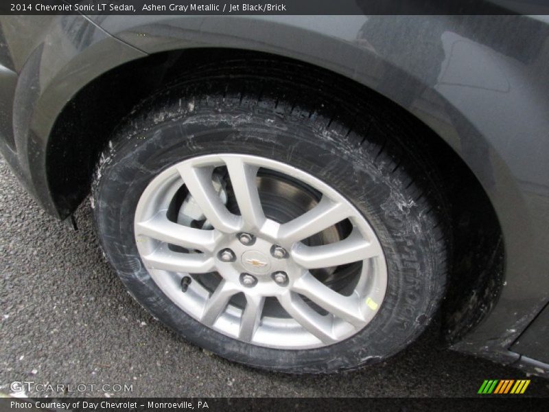 Ashen Gray Metallic / Jet Black/Brick 2014 Chevrolet Sonic LT Sedan