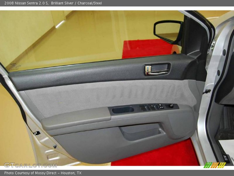 Brilliant Silver / Charcoal/Steel 2008 Nissan Sentra 2.0 S