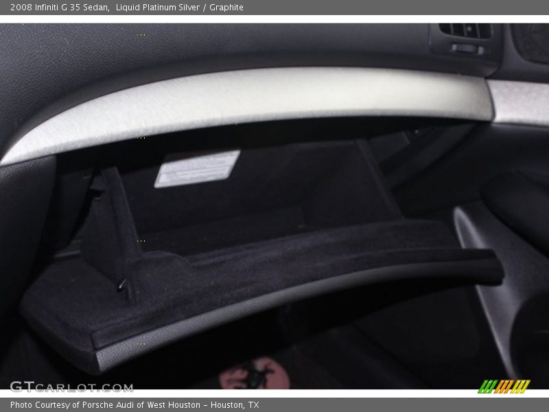 Liquid Platinum Silver / Graphite 2008 Infiniti G 35 Sedan