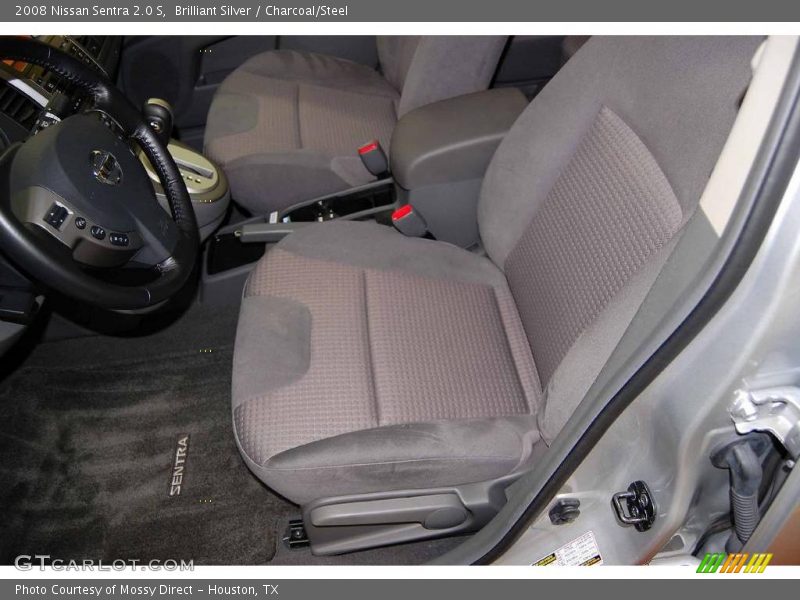 Brilliant Silver / Charcoal/Steel 2008 Nissan Sentra 2.0 S
