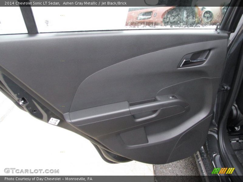 Ashen Gray Metallic / Jet Black/Brick 2014 Chevrolet Sonic LT Sedan