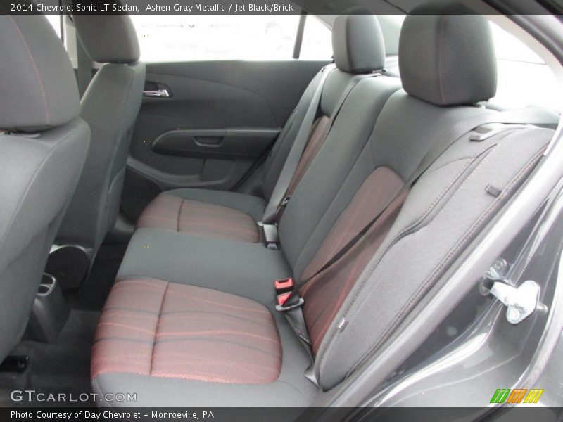 Ashen Gray Metallic / Jet Black/Brick 2014 Chevrolet Sonic LT Sedan