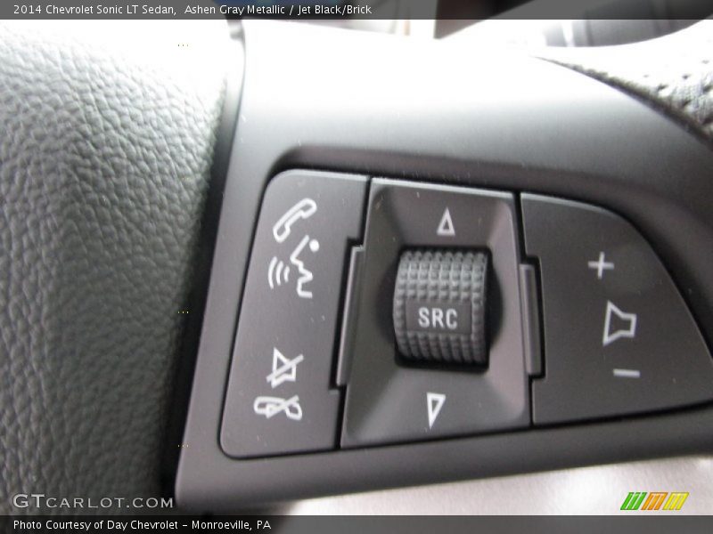 Ashen Gray Metallic / Jet Black/Brick 2014 Chevrolet Sonic LT Sedan