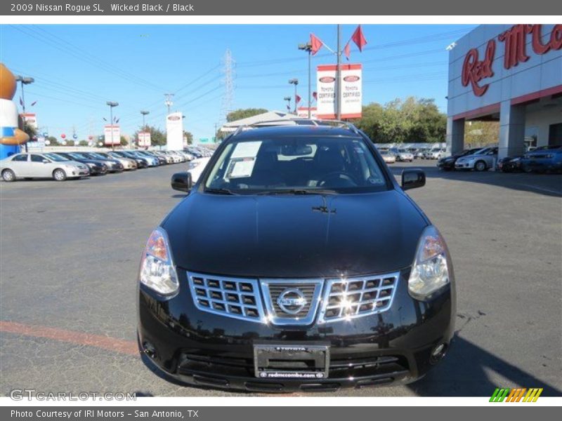 Wicked Black / Black 2009 Nissan Rogue SL