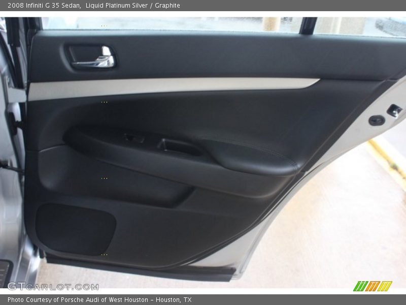 Liquid Platinum Silver / Graphite 2008 Infiniti G 35 Sedan