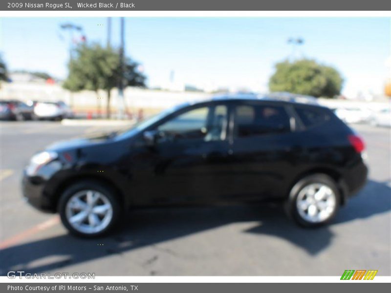 Wicked Black / Black 2009 Nissan Rogue SL