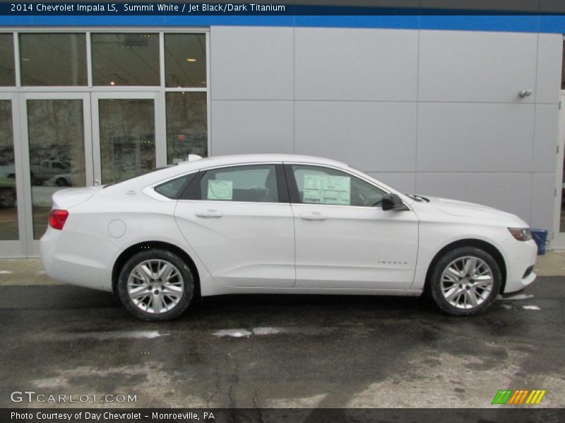 Summit White / Jet Black/Dark Titanium 2014 Chevrolet Impala LS