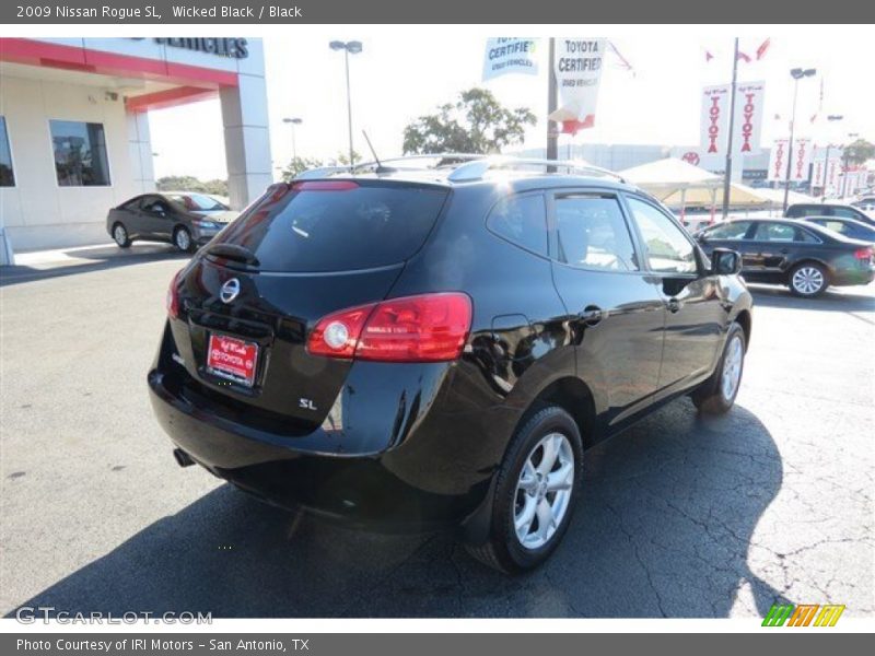 Wicked Black / Black 2009 Nissan Rogue SL