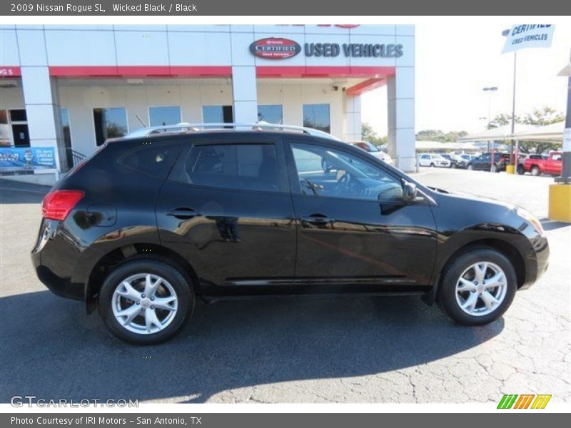 Wicked Black / Black 2009 Nissan Rogue SL